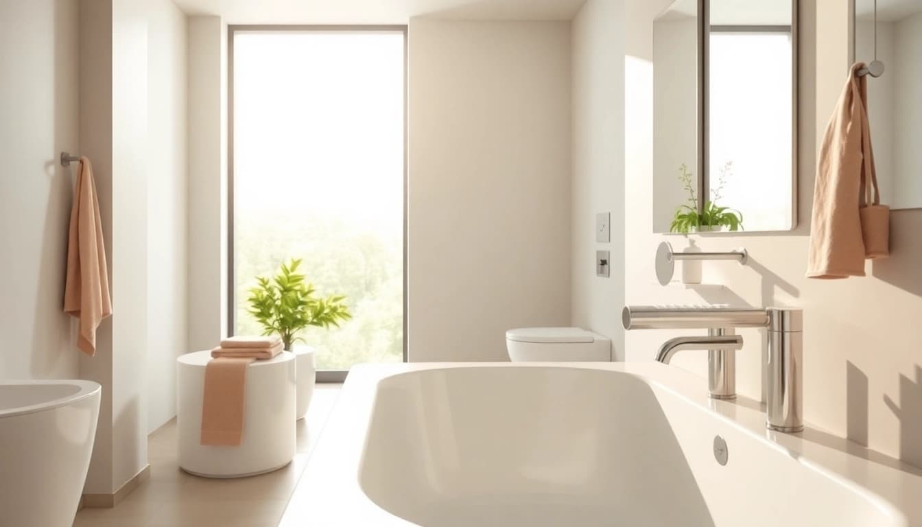 Genießen Sie hochwertige sonni sanitär Produkte in einem modernen Badezimmer-Setup.