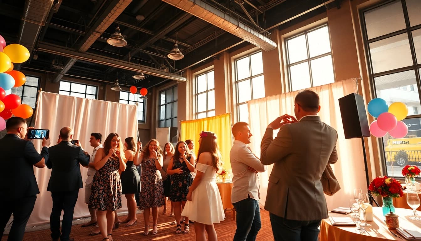 Rent a photo booth in Chicago to capture fun moments at your events with customizable props.