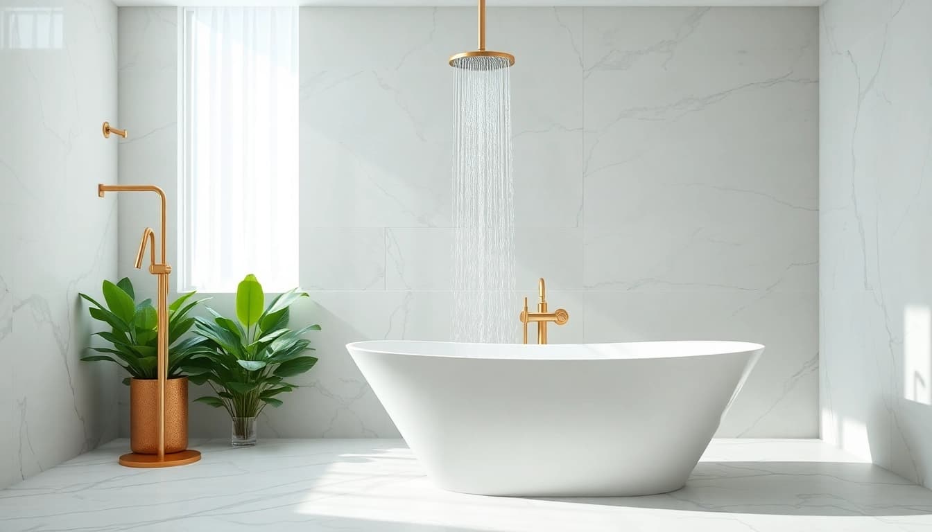 Transform your space with elegant showers that elevate bathroom aesthetics.