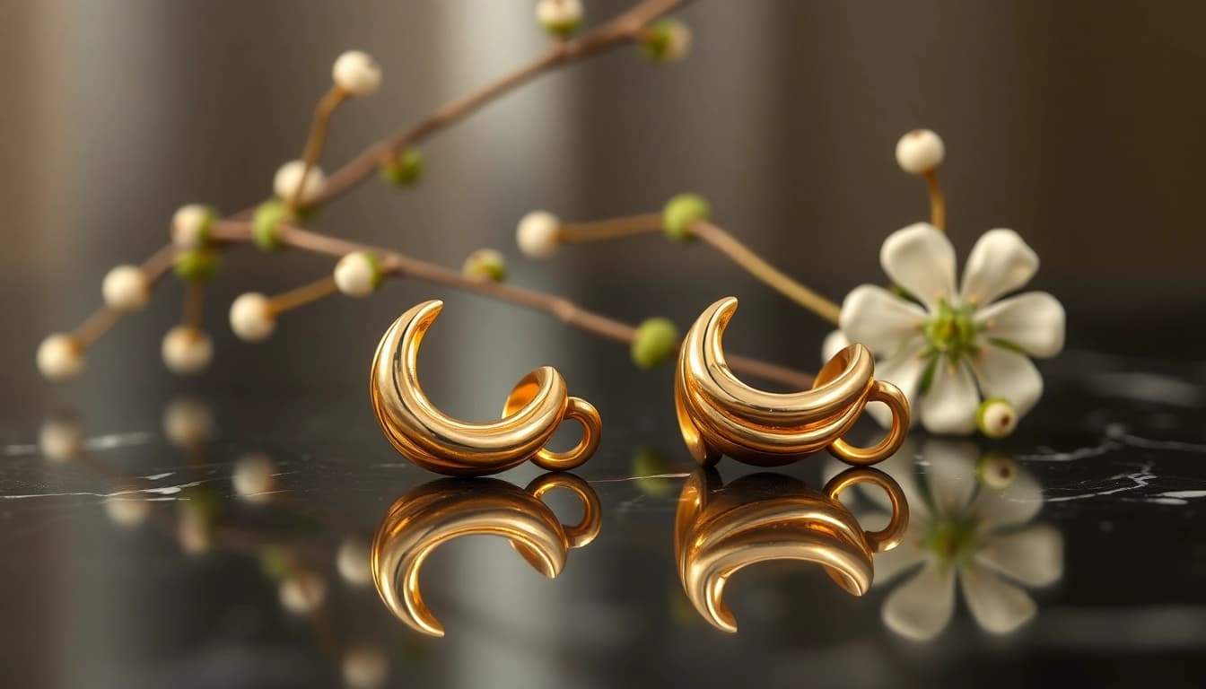 Shop exquisite Gold cartilage earrings UK with stunning craftsmanship and elegant design.