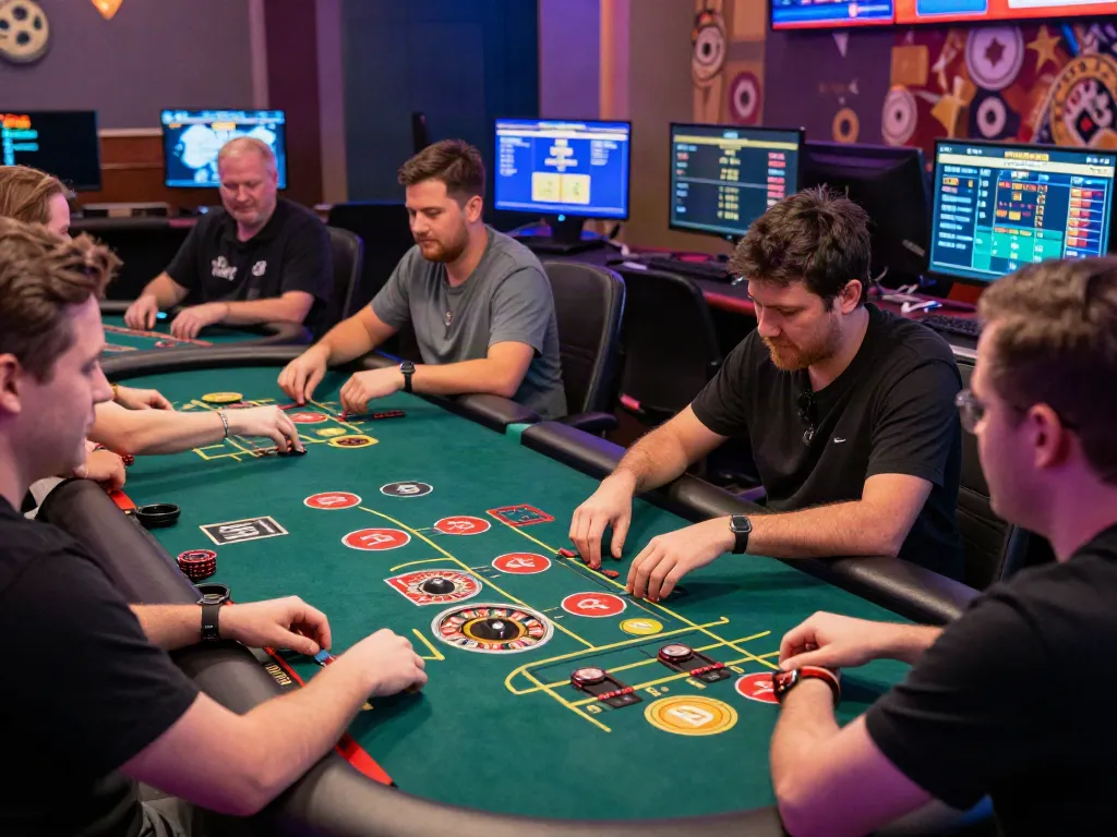 Players enjoying a vibrant gaming experience at a casino not on GamStop.
