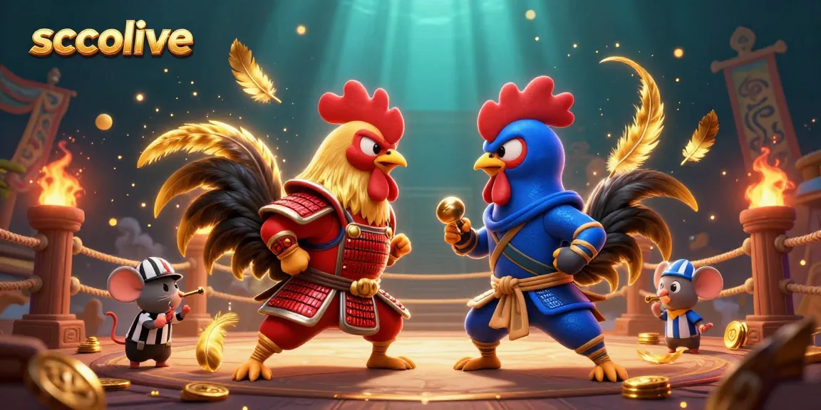 Socolive presents a dynamic gambling arena with engaged fighting roosters in action.