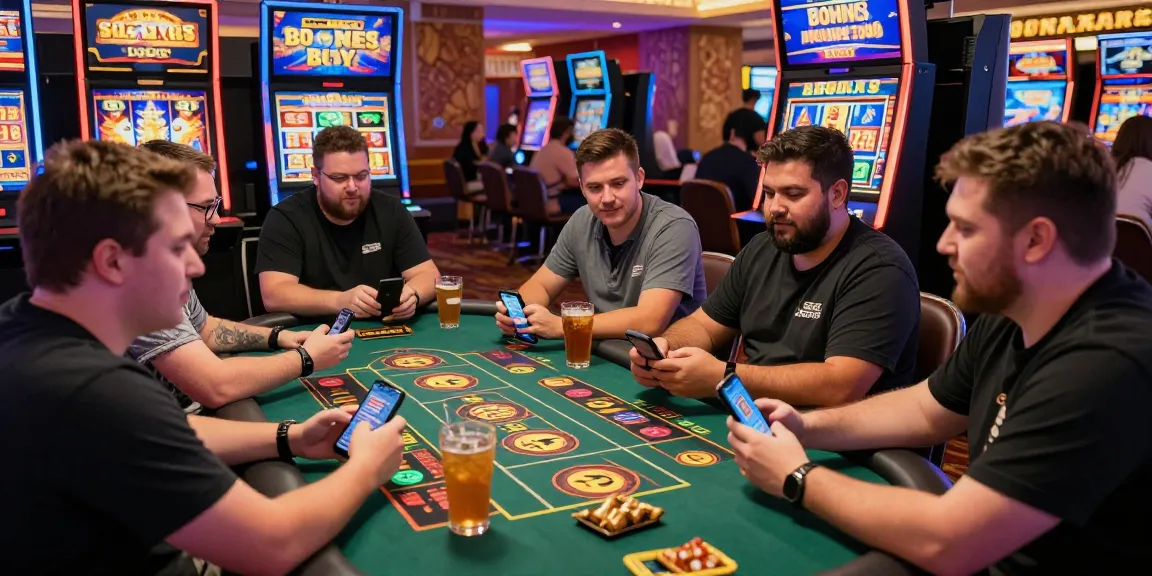 Exciting gaming atmosphere showcasing players engaged with bonus buy slots uk at a vibrant online casino, highlighting big wins and lively interactions.