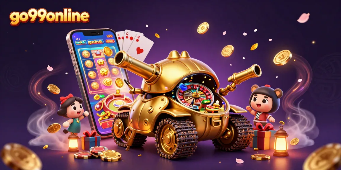 Experience excitement at go99online with a vibrant, action-packed casino scene showcasing dynamic games.