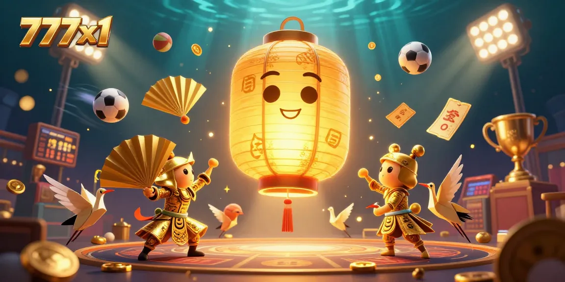 Experience thrilling gaming adventures with 777x1, featuring dynamic sports elements and golden casino surroundings.