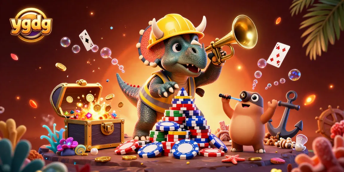 Win big with ygdg in an exciting, vibrant 3D casino scene featuring colorful characters and action!