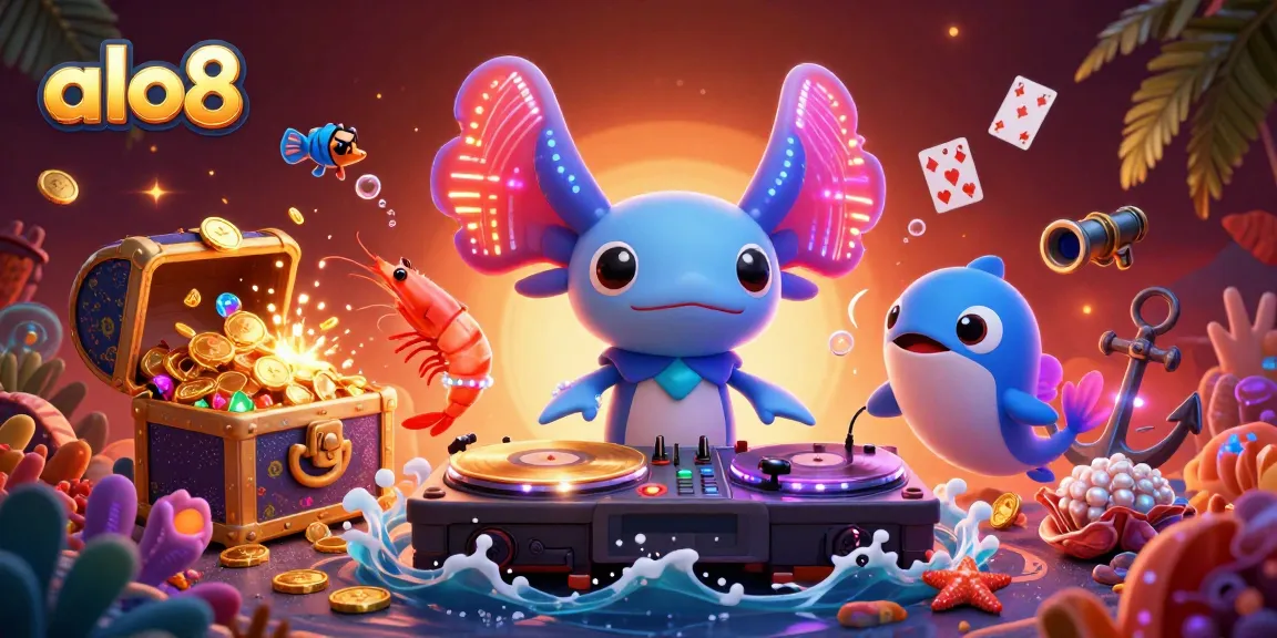 Experience thrilling gameplay at alo8 with a vibrant underwater casino featuring unique characters and dynamic elements.
